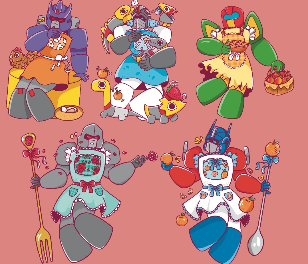 Bakery Transformer Stickers